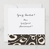 ELEGANTE ZWARTE WITTE PAUW ,RODE ROBIJN EDLSTEEN M KAART (Achterkant)