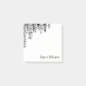 Elegante Zwarte Witte Treurbeuk Tak Post-it® Notes (Voorkant)