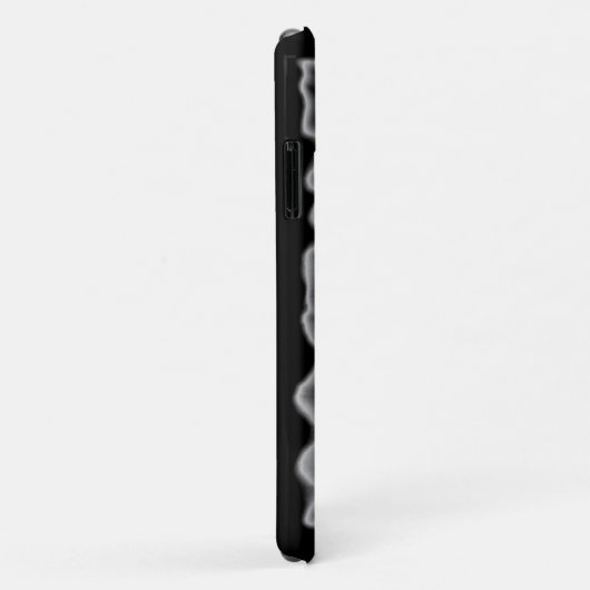 Elegante zwarte witte tropische orchideeën floraal Case-Mate iPhone case (Achterkant/rechts)