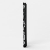 Elegante zwarte witte tropische orchideeën floraal Case-Mate iPhone case (Achterkant/links)