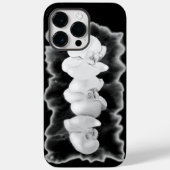 Elegante zwarte witte tropische orchideeën floraal Case-Mate iPhone case (Achterkant)