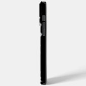 Elegante zwarte witte tropische orchideeën floraal Case-Mate iPhone case (Achterkant / Links)