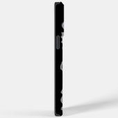 Elegante zwarte witte tropische orchideeën floraal Case-Mate iPhone case (Achterkant / Rechts)