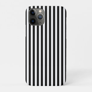 Elegante Zwarte Witte Verticale Lijnen Geometrisch Case-Mate iPhone Case