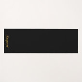 Elegante zwarte yogamat Gepersonaliseerd met Jouw  (Voorkant (horizontaal))