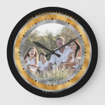 Elegante Zwarte Zilveren Gouden Folie Aangepaste N