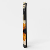 Elegante zwartogige Susans op bruin Case-Mate iPhone Case (Achterkant/links)