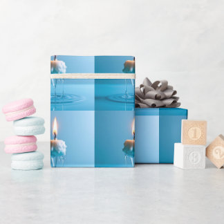 Elegante zwevende kaars cadeaupapier