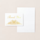 Elegante zwier "Dank u" Folie Kaarten (Display)