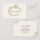Eleganter Blumenkranz Visitekaartje (Voorkant / Achterkant)