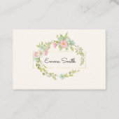 Eleganter Blumenkranz Visitekaartje (Voorkant)