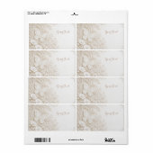 Eleganter Papercut Schmetterling mit Blumenrahmen Etiket (Full Sheet)