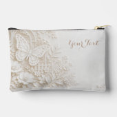 Eleganter Papercut Schmetterling mit Blumenrahmen Etui (Achterkant)
