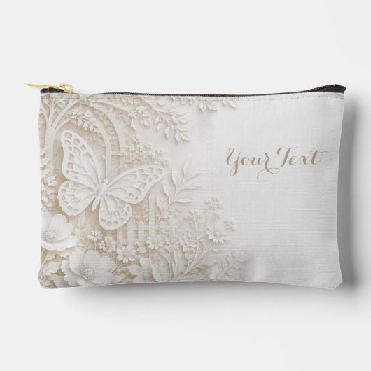 Eleganter Papercut Schmetterling mit Blumenrahmen Etui (Voorkant)