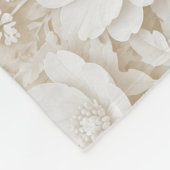 Eleganter Papercut Schmetterling mit Blumenrahmen Fleece Deken (Hoek)