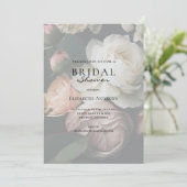 Elegantes Brautparty Boho Einladung Kaart (Staand voorkant)