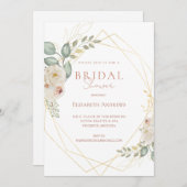 Elegantes Brautparty Boho Einladung Kaart (Voorkant / Achterkant)