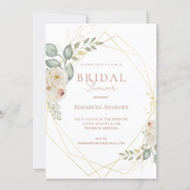 Elegantes Brautparty Boho Einladung Kaart