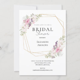 Elegantes Brautparty Boho Einladung Kaart