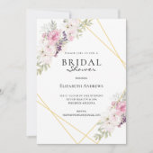 Elegantes Brautparty Boho Einladung Kaart (Voorkant)