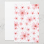 Elegantes Briefpapier mit Kirschblüten und Herzen (Voorkant / Achterkant)