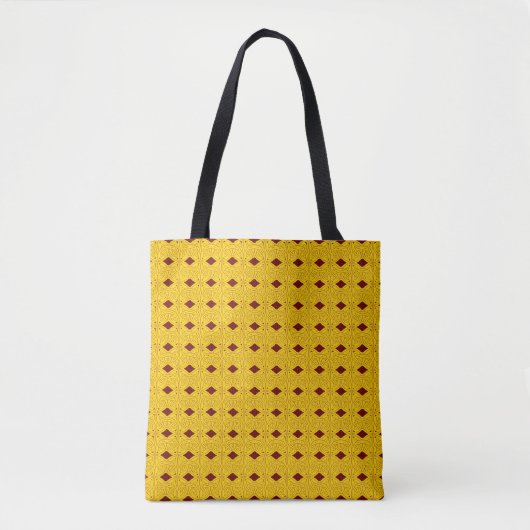 elegantes celtic-knot Muster in gold Tote Bag (Voorkant)