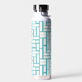 Elegantes Design mit Rechtecken Waterfles
