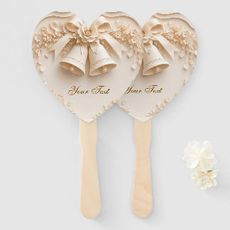 Elegantes Hochzeitsdesign mit Glocken und Rosen Handwaaier