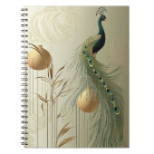 Elegantes Notizbuch mit Pfauen-Design Notitieboek (Voorkant)