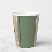 Elegantes Pappgeschirr mit edlem Pferdemotiv Papieren Bekers (Links)