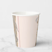 Elegantes Pappgeschirr mit edlem Pferdemotiv Papieren Bekers (Links)