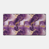 Elegantes vetas doradas y moradas bureaumat (Voorkant)