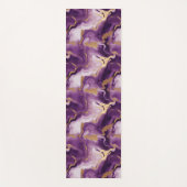 Elegantes vetas doradas y moradas yogamat (Voorkant)
