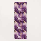 Elegantes vetas doradas y moradas yogamat (Achterkant)