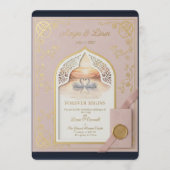 ElegantGoldWeddingInvitation Programmakaart (Voorkant)
