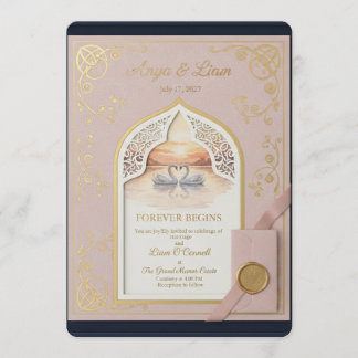 ElegantGoldWeddingInvitation Programmakaart