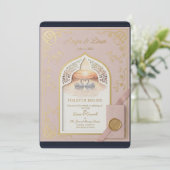 ElegantGoldWeddingInvitation Programmakaart (Staand voorkant)
