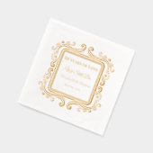 elegantie - 50 jaar liefde folie servetten (Links)