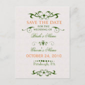 Elegantie - Bewaar de datum Aankondigingskaart (Voorkant)