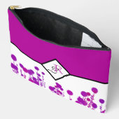 Elegantie Bloeit: Gepersonaliseerd Monogram Etui (Open)