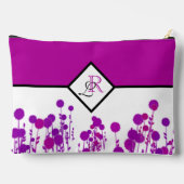 Elegantie Bloeit: Gepersonaliseerd Monogram Etui (Achterkant)