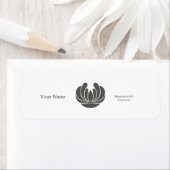 ELEGANTIE BLOEM ONTWERP SPA WELLNESS WIT GRIJS ETIKET (Insitu)