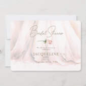 Elegantie Blush Roos Trouwjurk Vrijgezellenfeest Kaart (Voorkant)