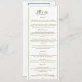  Elegantie Bruiloft Menu (Voorkant / Achterkant)