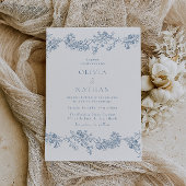  elegantie: Classic Floral Wedding Magnetische Uitnodiging