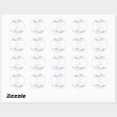  elegantie: Classic Floral Wedding Ronde Sticker (Vel)