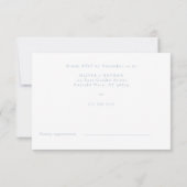  elegantie: Classic Floral Wedding RSVP Kaartje (Achterkant)