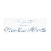 elegantie: Classic Wedding Return Adres Etiket (Voorkant)