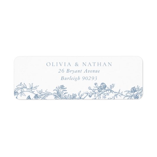  elegantie: Classic Wedding Return Adres Etiket (Voorkant)