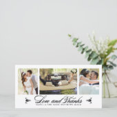 elegantie-collage | Trouwbedankje Fotokaart Bedankkaart (Staand voorkant)